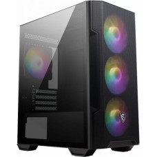 MSI MAG FORGE M100R computer case Midi Tower Black, Transparent