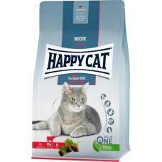 Happy Cat Indoor Bavarian Beef, sucha karma, dla dorosłych kotów niewychodzących, wołowina bawarska, 1,3 kg, worek