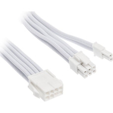 Silverstone power supply extension cable SST-PP07E-PCI8W-V2, PCIe 8pin (6+2) (white, 30cm)