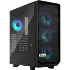 Fractal Design Meshify 2 Compact Lite RGB Black TG Light tint, tower case (black, tempered glass)