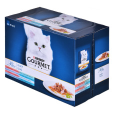 Purina Nestle Gourmet Perle Duo Duet Rybny - mokra karma dla kota 12x85g