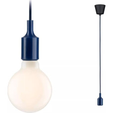 Paulmann Lampa wisząca Neordic Ketil  max1x60W E27 ciemno-niebieski 230V tkanina/silikon