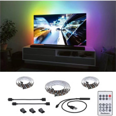 Paulmann Zestaw taśma LED TV55 cali USB + pilot Dynamic Rainbow RGB 3,5W 5V czarny