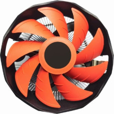 Gembird CPU-HURACAN-X30 computer cooling system Processor Air cooler 12 cm Black, Orange