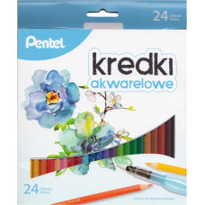 Pentel Kredki akwarelowe 24 kolory CB9-24