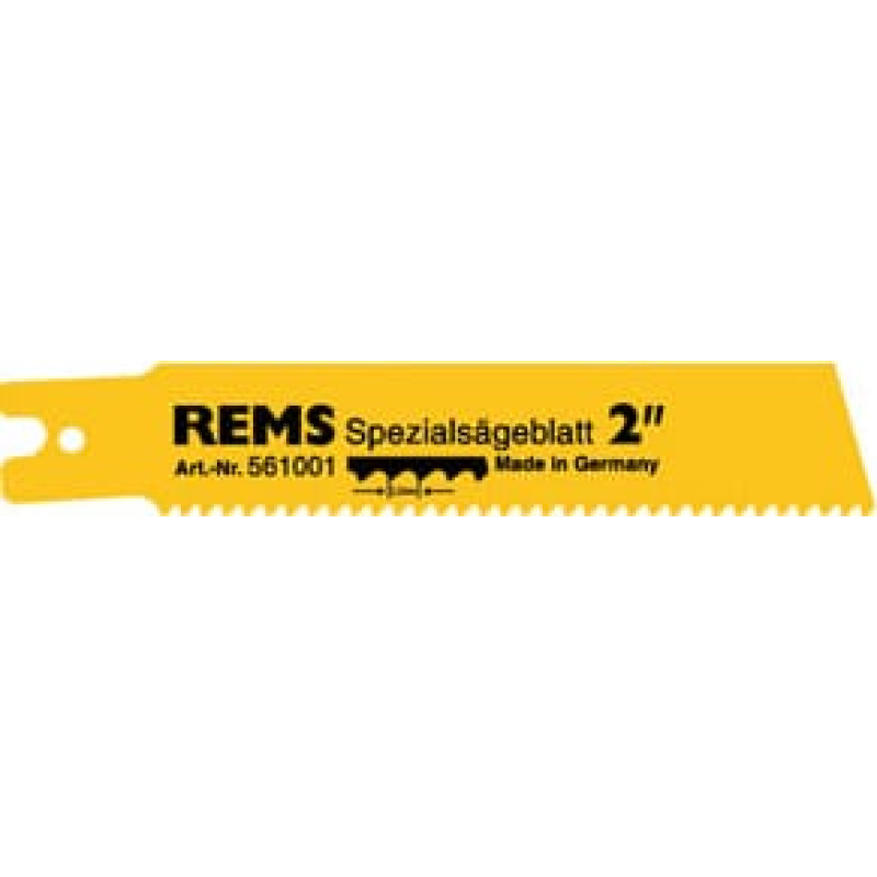 Rems Brzeszczot specjalny 140mm do rur stalowych ząb 2,5mm (561001)