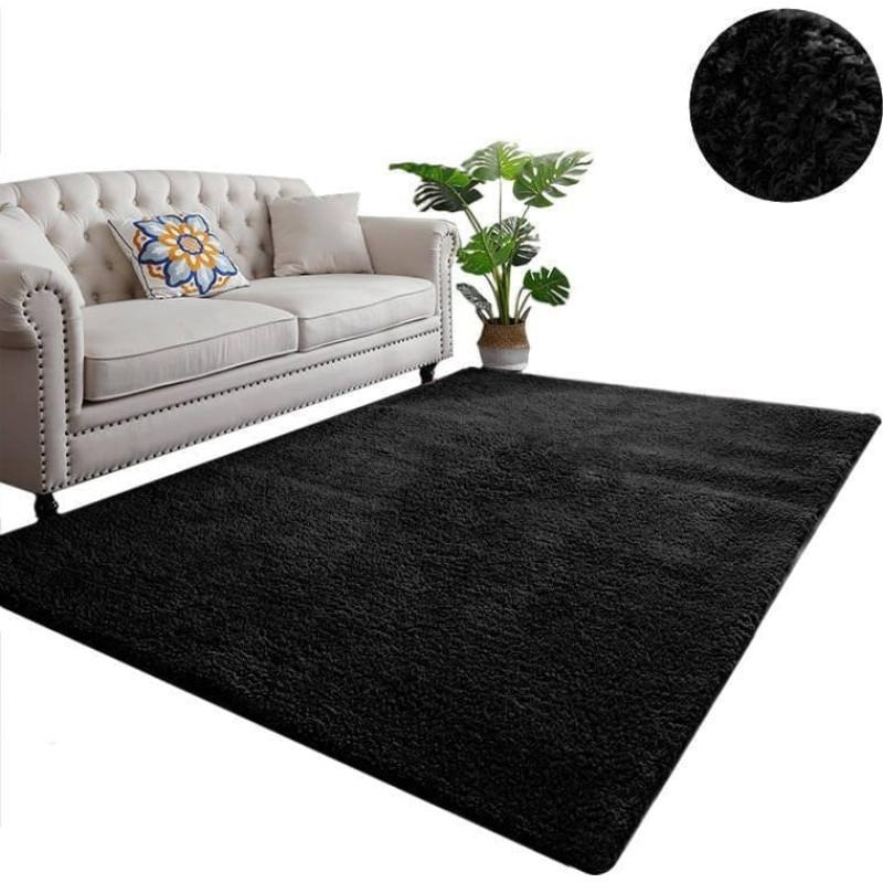 Strado Dywan Alpaca Strado 120x160 AlpacaBlack (Czarny) uniwersalny