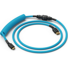 Glorious Pc Gaming Race Glorious Coiled Cable Electric Blue, USB-C auf USB-A Spiralkabel - 1,37m, himmelblau