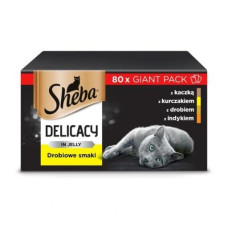 Sheba Delicacy Drobiowe Smaki w galaretce 80x85g