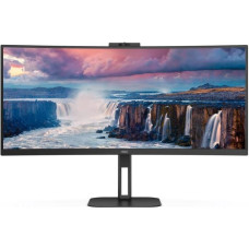 AOC CU34V5CW/BK (86.4 cm (34 Zoll), schwarz, WQHD, VA, HDMI, DisplayPort, FreeSync, Webcam, 100Hz Panel)