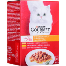 Purina Nestle GOURMET Mon Petit Fish Mix - wet cat food - 6 x 50 g