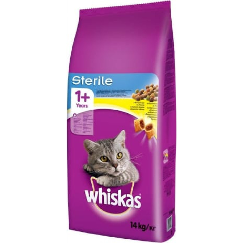 Whiskas ?Whiskas STERILE cats dry food Adult Chicken 14 kg