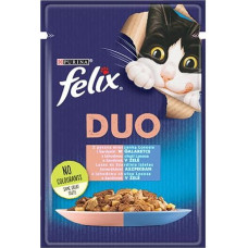 Purina Nestle Felix Fantastic Duo with salmon and sardine in jelly - wet cat food - 85g