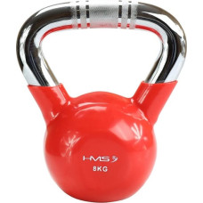 HMS Kettlebell chromowany 8 kg czerwony HMS KTC08