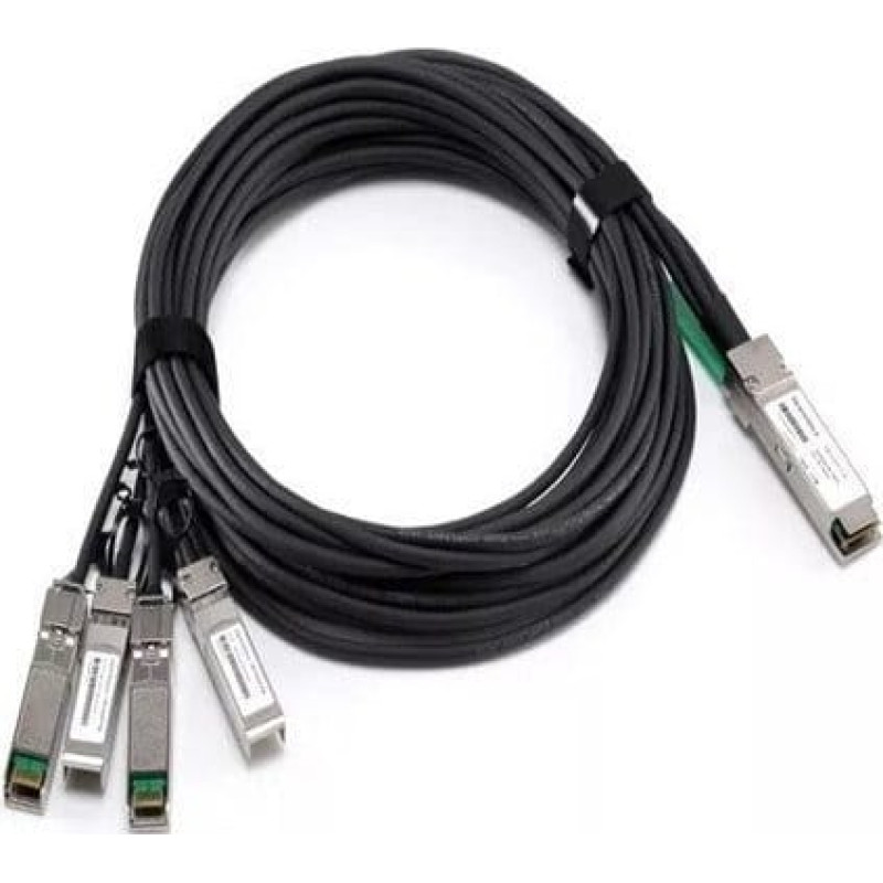 Dell Networking 40GbE (QSFP+) to 4x10GbE SFP+ Passive Copper Breakout Cable, 0.5M, Customer Kit