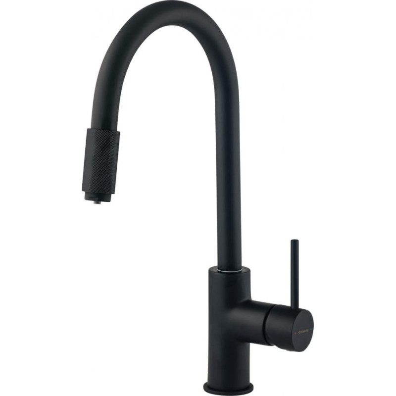 Deante KITCHEN MIXER WITH SWIVEL SPOUT AND CONNECTION TO WATER FILTER DEANTE BLACK ASTER