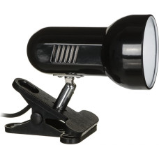 Activejet Clip-on desk lamp, black, metal, E27 thread