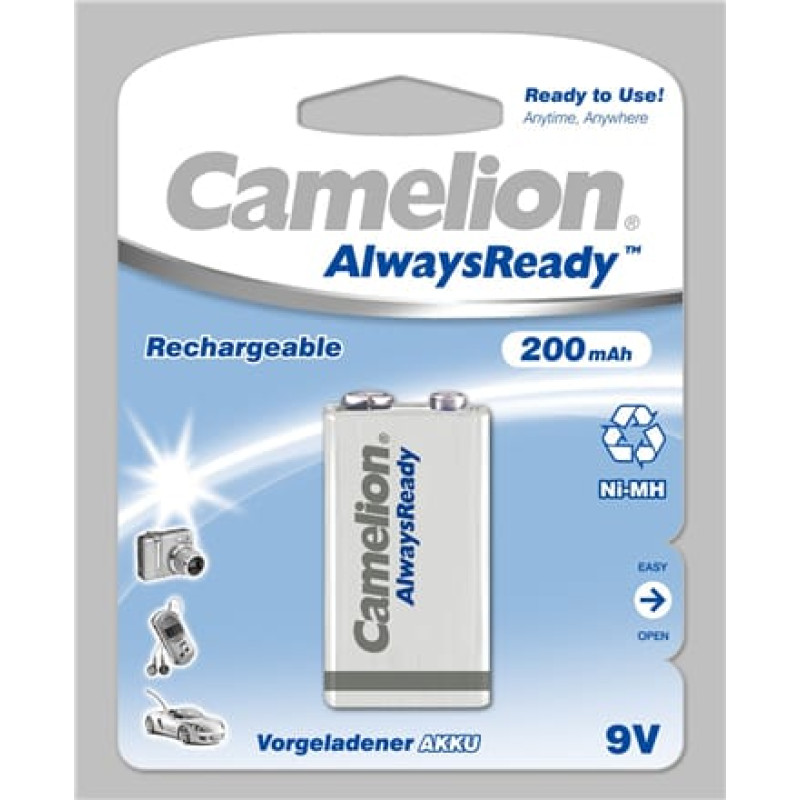 Camelion Akumulator AlwaysReady 9V Block 200mAh 1 szt.