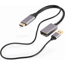 Gembird A-HDMIM-DPF-02 video cable adapter 0.1 m HDMI Type A (Standard) DisplayPort Black