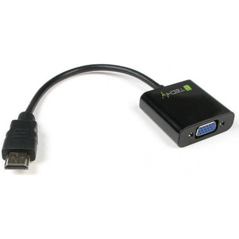 Techly Adapter AV Techly HDMI - D-Sub (VGA) czarny (301658)