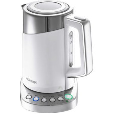 Concept RK3170 electric kettle 1.7 L 2200 W Stainless steel, White