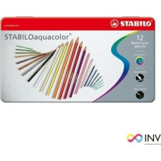 Stabilo Kredki STABILO Aquacolor 12szt. pudełko metalowe Stabilo