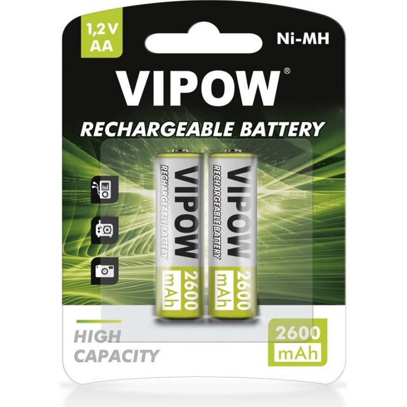 Vipow Akumulator High Capacity AA / R6 2600mAh 2 szt.