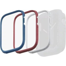 Uniq Ramka UNIQ do etui Moduo Apple Watch 4/5/6/7/8/SE 44/45mm Niebieski-Czerwony-Biały/Blue-Red-White [3 PACK]