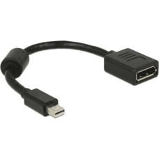 Delock Adapter AV Delock DisplayPort Mini - DisplayPort czarny (65554)