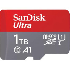 Sandisk Ultra 1 TB microSDXC (grau/rot, UHS-I U1, Class 10, A1)