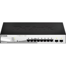 D-Link - 8-port 10/100/1000 Gigabit PoE Smart Switch