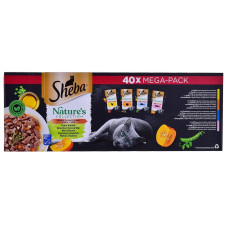 Sheba Nature's mix smaków w sosie saszetki dla kota40x85g