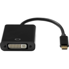 Proxtend Adapter AV ProXtend ProXtend USB-C (M) to DVI-I 24+5 (F) Adapter, Black 10CM