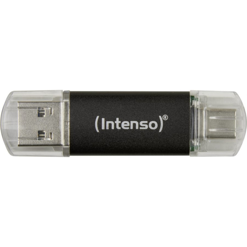 Intenso Twist Line 128 GB (anthrazit/transparent, USB-A 3.2 Gen 1, USB-C 3.2 Gen 1)