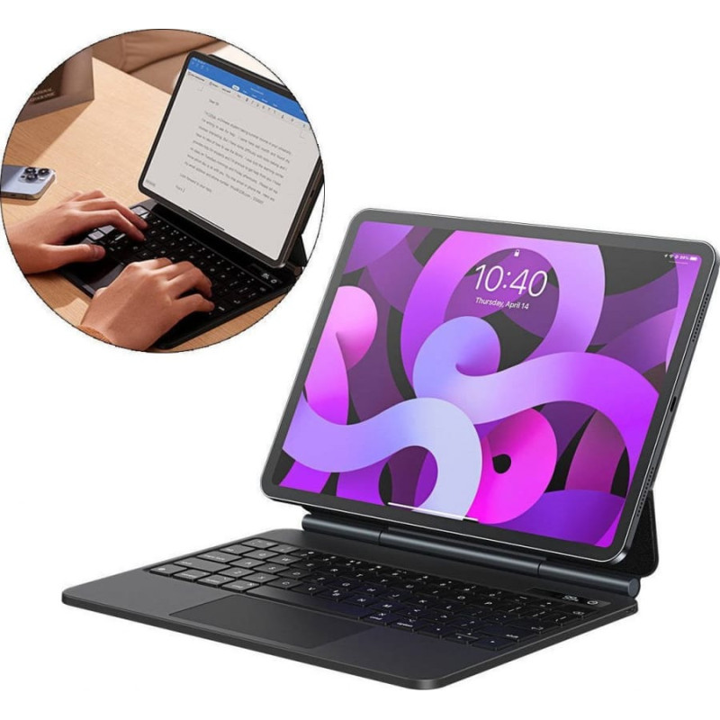 Baseus Etui na tablet Baseus Etui Baseus Brilliance Keyboard Apple iPad Air 10.9 (4. i 5. gen)/iPad Pro 11 (1., 2. i 3. gen)/iPad 10.9 2022 (10. gen) szare