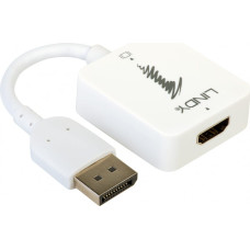 Lindy Adapter AV Lindy DisplayPort - HDMI biały (38146)