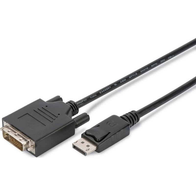 Assmann Adapter AV Assmann DisplayPort - DVI-D czarny (AK-990900-020-S)