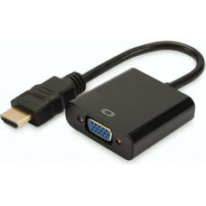 Assmann Adapter AV Assmann HDMI - D-Sub (VGA) + Jack 3.5mm czarny (DA-70461)