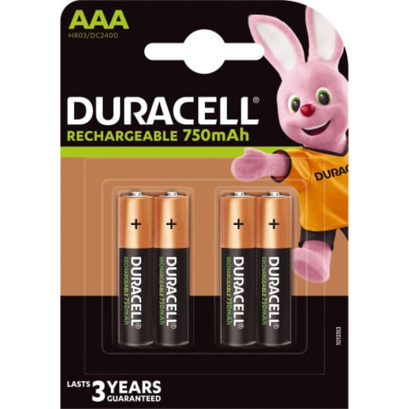 Duracell Akumulator AAA / R03 750mAh 4 szt.