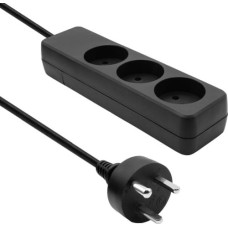 Proxtend Listwa zasilająca ProXtend Danish IT Power Strip 3-way 3 gniazda 1 m czarna (K3-KIT01B)