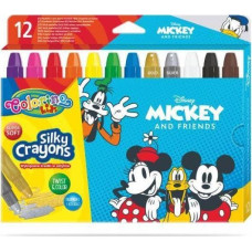 Patio Kredki 12 kolorów świecowe żelowe wykręcane w sztyfcie Mickey i Przyjaciele Colorino Kids 89946