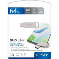 PNY Pendrive PNY Pendrive 64GB USB 3.2 Duo-Link P-FDI64GDULINKTYC-GE