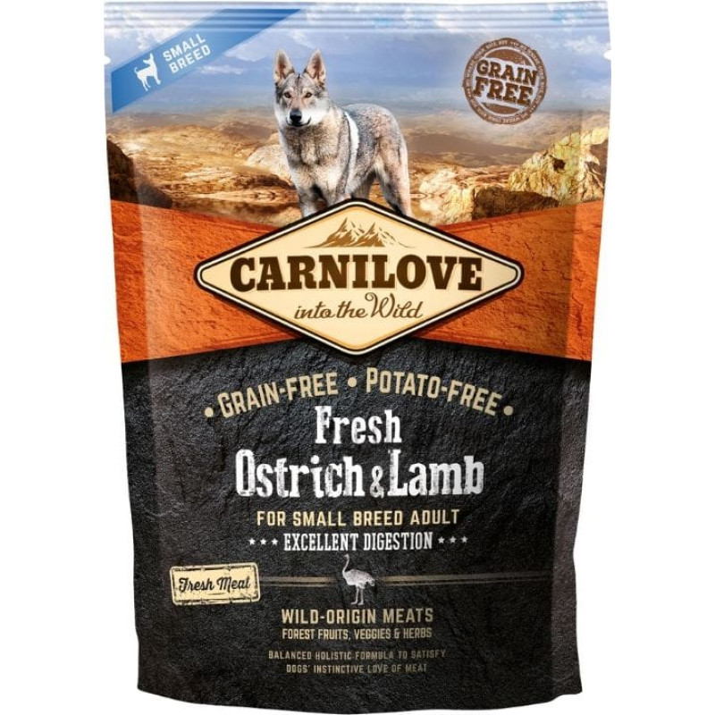 Carnilove Carnilove Dog Fresh Ostrich & Lamb Adult Small - struś i jagnięcina 1.5kg