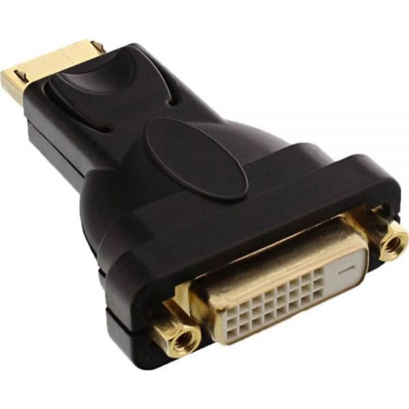 Inline Adapter AV InLine DisplayPort - DVI-D czarny (17199J)