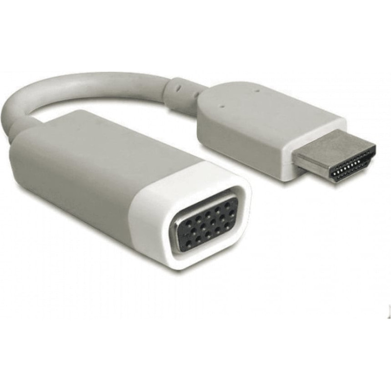 Delock Adapter HDMI A Stecker > VGA Buchse (grau, 15cm)