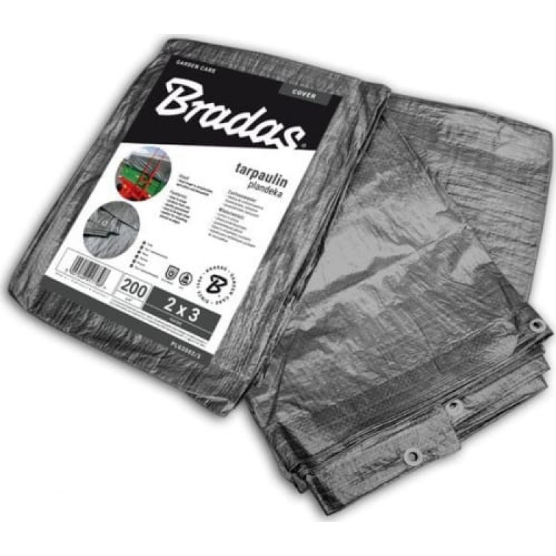 Bradas Plandeka Bradas Plandeka wzmacniana GRAY 3 x 4m, 200g