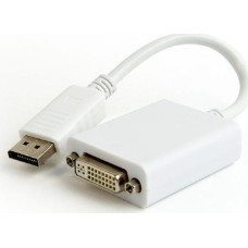 Gembird Adapter AV Gembird DisplayPort - DVI-I biały (A-DPM-DVIF-03-W)