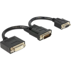 Delock Adapter AV Delock DMS-59 - DVI-I + VGA czarny (65555)