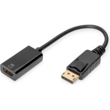 Digitus Adapter AV Digitus DisplayPort - HDMI czarny (AK-340415-002-S)