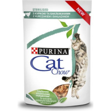 Purina Nestle Purina Cat Chow Sterlisied Gig Chicken with Eggplant - Moist Cat Food 85 g